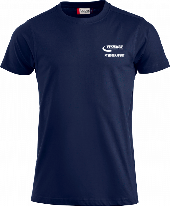 Clique - Fysikken Bomulds T-Shirt - Fysioterapeut - Navy blå