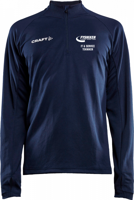 Craft - Evolve Shirt With Half Zip - Granatowy