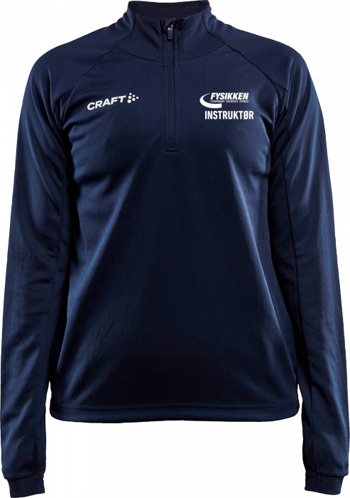 Craft - Evolve Shirt With Half Zip Woman - Azul-marinho