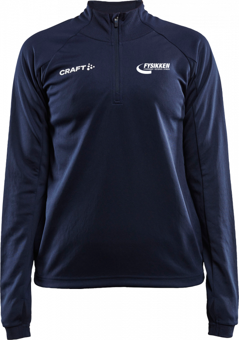 Craft - Evolve Shirt With Half Zip Woman - Marineblauw