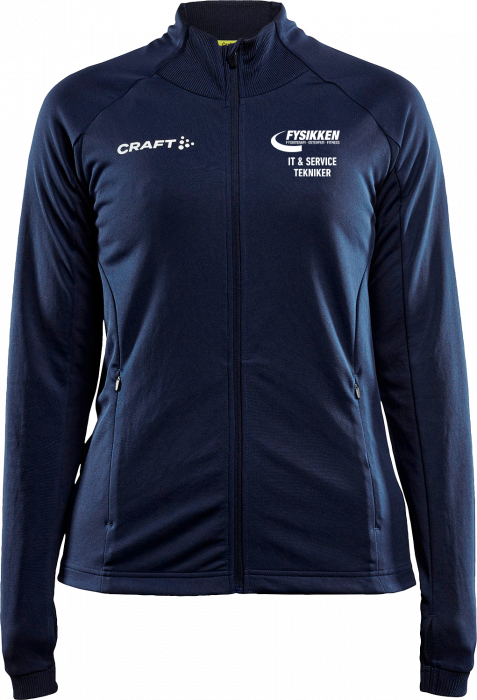 Craft - Evolve Shirt W. Zip Woman - Azul-marinho