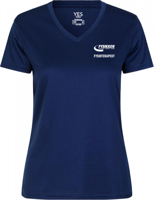 ID - Fysikken V-Neck T-Shirt Women - Mørk kongeblå