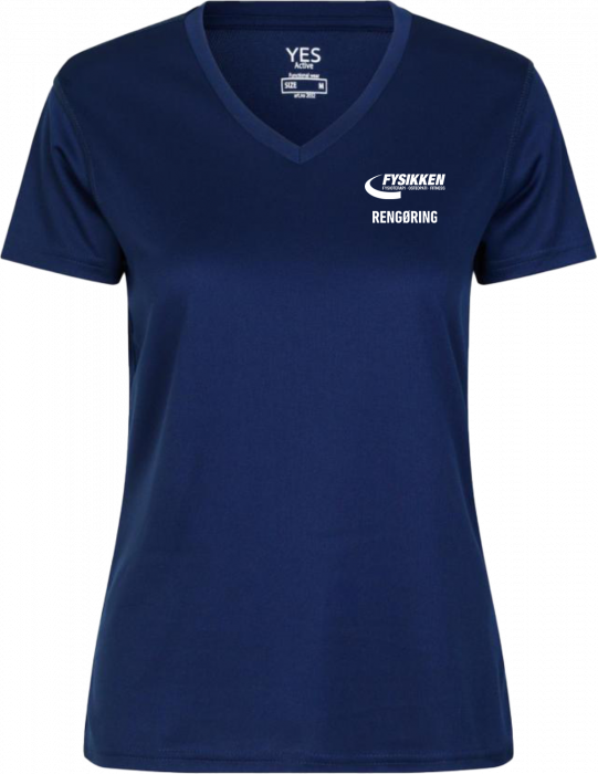 ID - Fysikken V-Hals T-Shirt Dame - Rengøring - Mørk kongeblå